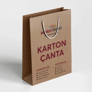 İpli Kraft Karton Çanta