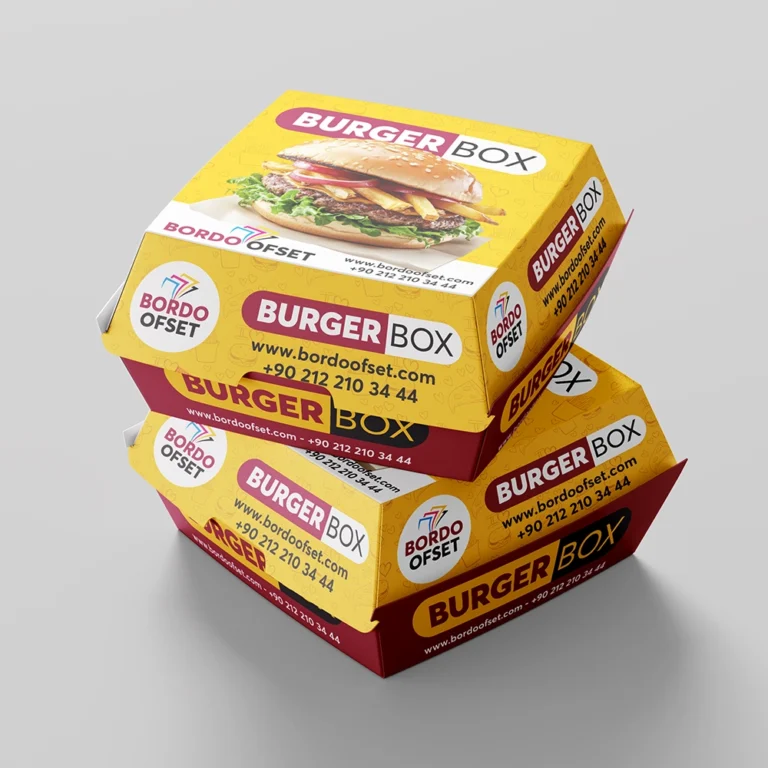 Baskılı Hamburger Kutusu