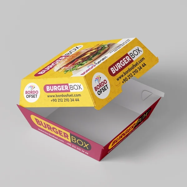 Baskılı Hamburger Kutusu