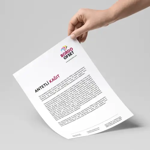 Renkli Baskılı Antetli Kağıt