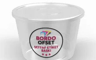 Baskılı Şeffaf Etiket (Sticker)