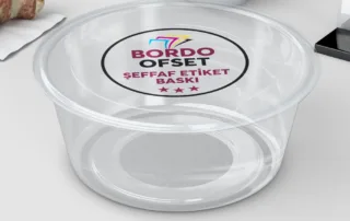 Baskılı Şeffaf Etiket (Sticker)