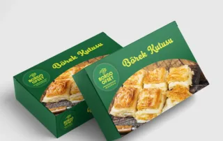 Özel Baskılı Börek Kutusu