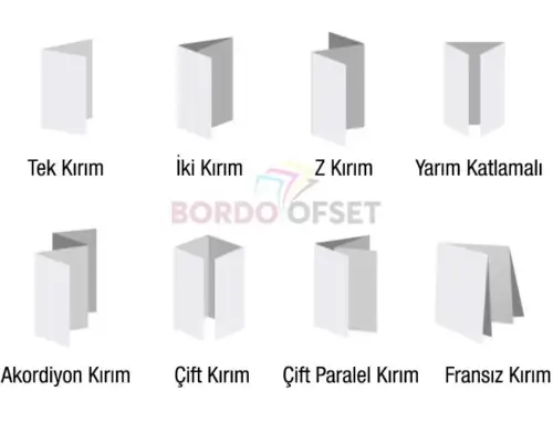 Broşür katlama (kırım) çeşitleri