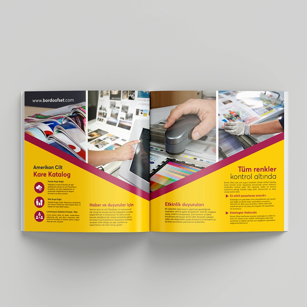 Amerikan Cilt Kare Ebat Katalog