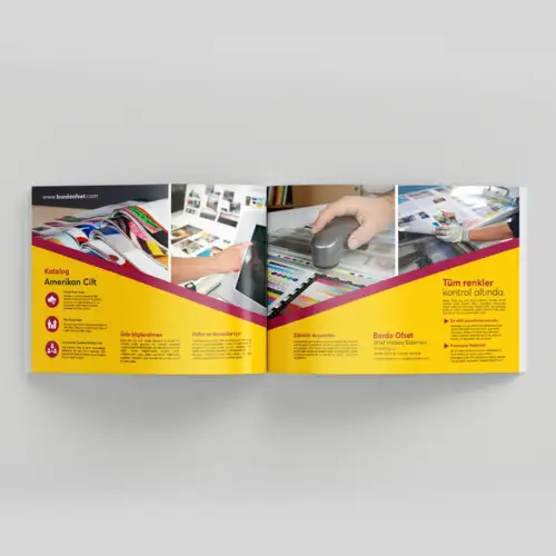 Amerikan Cilt Yatay Ebat Katalog