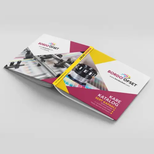 Sert Kapaklı Kare Ebat Katalog